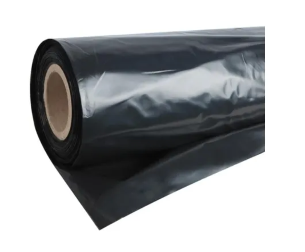 Rollo Polietileno Negro Reciclado 0.10mm – 60 mts x 4 mts de ancho